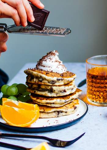 Vegan Stracciatella Pancakes