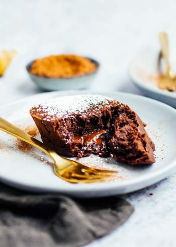 Vegan Lava Cakes (Molten Chocolate Cakes)